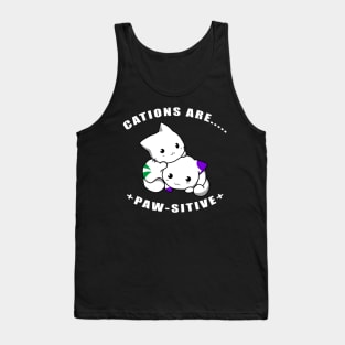 Cations are Pawsitive Tank Top